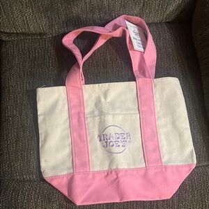 Pink and Cream Tote Bag